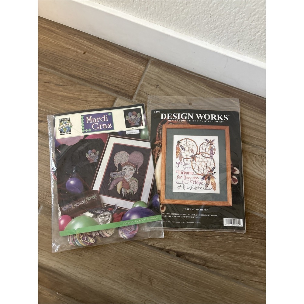 True Colors Marci Gras Design Works Dream catchers Counted Cross Stitch Kits (2)